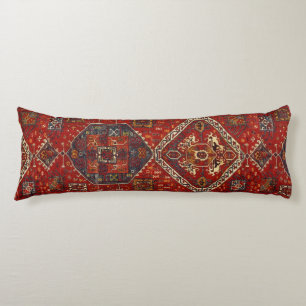 Orientalischer Wolldeckeentwurf in dunkelrotem no5 Seitenschläferkissen
