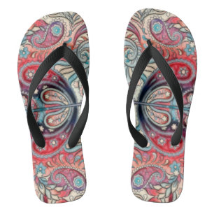 Orientalisches Aquarellmuster II + Ihre Ideen Flip Flops