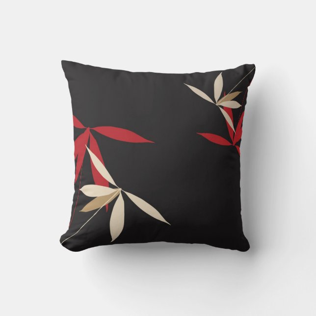 Orientalisches Blumendekor-Kissen Kissen (Vorderseite)