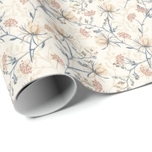 Orientalisches Blütenmuster - Vintages Blumenmuste Geschenkpapier