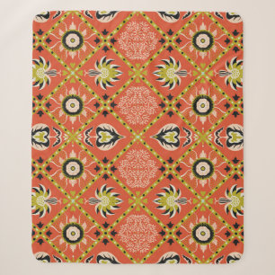 Orientalisches Damastmuster. Talavera Töpferei. Az Sherpadecke
