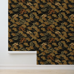 Orientalisches Drachenmuster Tapete