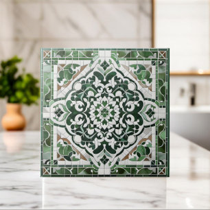 Orientalisches florales Mosaik-Ornament Fliese