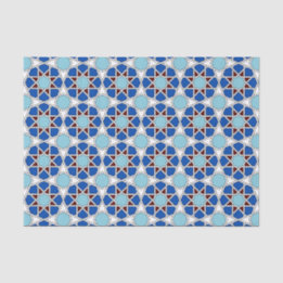 Orientalisches geometrisches marokkanisches Muster Seidenpapier