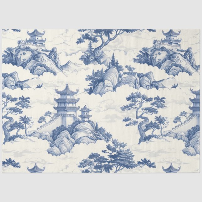 Orientalisches Gewebe Seidenpapier (Vorderseite)