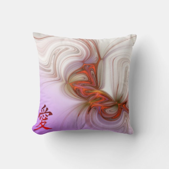 Orientalisches Liebethrow-Kissen Kissen (Vorderseite)