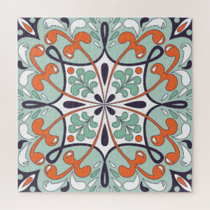 Orientalisches marokkanisches Fliesendesign mit Bl
