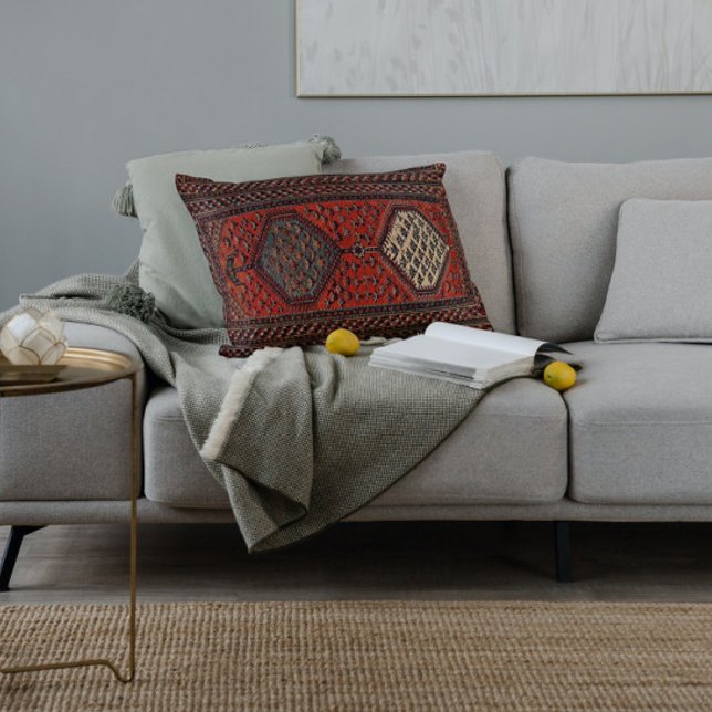 Orientalisches Rotrunnmuster Nr. 2 Lendenkissen (Von Creator hochgeladen)