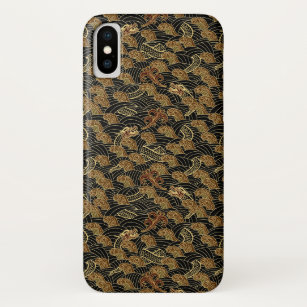 Orientalisches Seedrache-Muster iPhone X Hülle