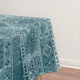 Orientalisches Teppichdesign in Blau Tischdecke