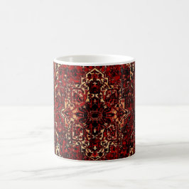 Orientalisches Teppichdesign in dunkelrot Kaffeetasse