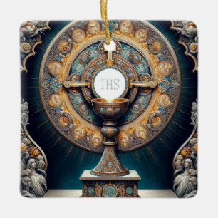 Orientalismus Eucharistische Kommune Gastgeber und Keramikornament