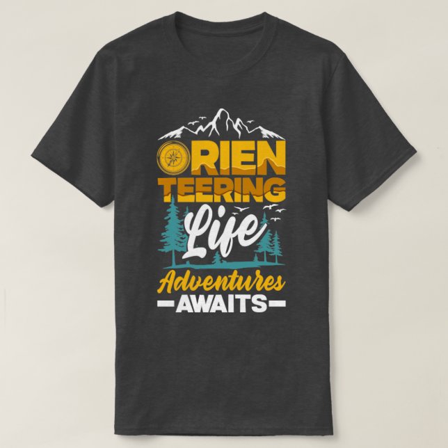 Orienteer Runner Running Orientering Life T-Shirt (Design vorne)