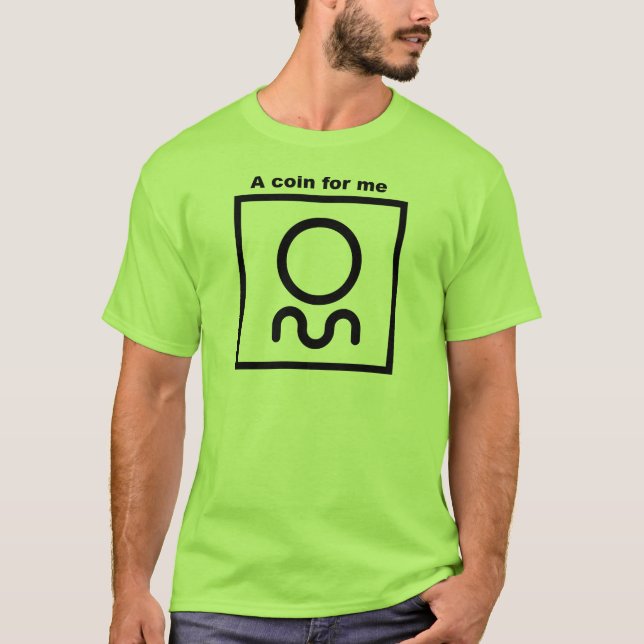 Orienteering T - Shirt.  Eine Münze für mich T-Shirt (Vorderseite)