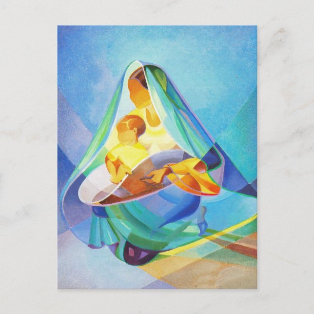 Orientnativity scene, Mary, Jesus, Bethlehem Postkarte (Vorderseite)