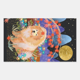 ORIGAMI AUTOMNE Chow rectangle stickers