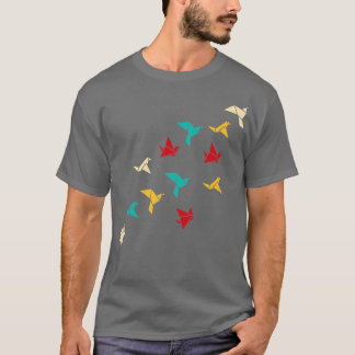 Origami Birds Origami Papercraft Japanische Muster T-Shirt