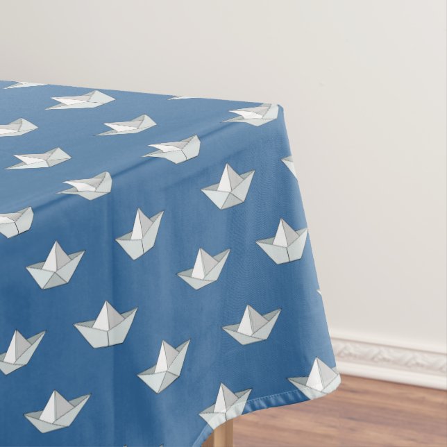 Origami Boote auf dem Wasser-Muster Tischdecke (Beispiel)