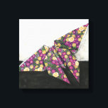 Origami Butterfly auf Blumenpapier Leinwanddruck<br><div class="desc">Float wie ein Schmetterling mit diesem schönen Origami-Stück von Chariklia Zarris. Ein hübsches Blumenpapier wurde verwendet,  um den Origami-Schmetterling zu kreieren,  und die Purpel,  Gelb und Grüntöne springen einfach vom Stück ab. Kaufen Sie Ihre Kopie noch heute!</div>