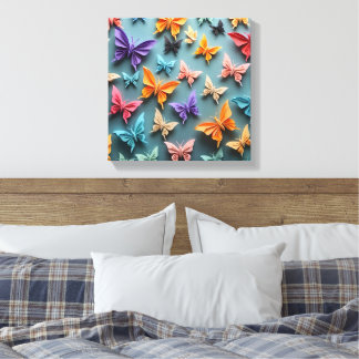 Origami Butterfly Pattern Leinwanddruck