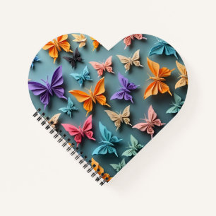 Origami Butterfly Pattern Notizbuch