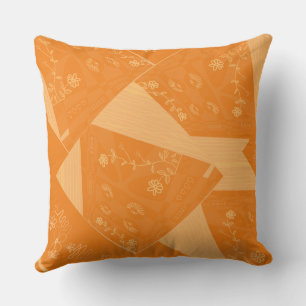 Origami Chintz (L) Orange Fizz Kissen