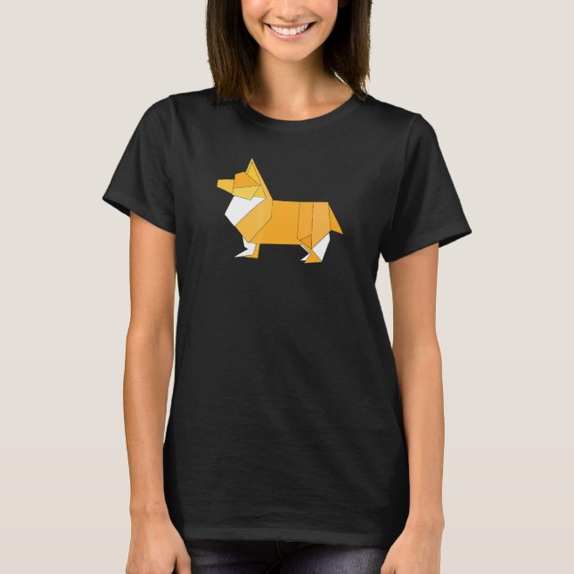 Origami Corgi T-Shirt (Vorderseite)