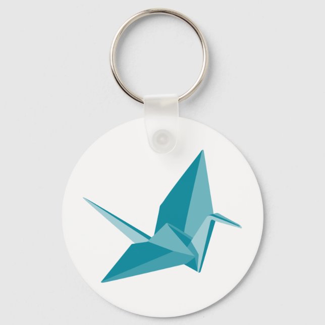 Origami Crane Schlüsselanhänger (Vorderseite)
