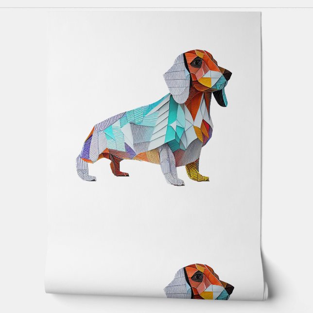 Origami-Dackel Tapete (Abrollen)
