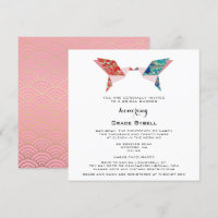 Origami Doves | Einladung zur Brautdusche