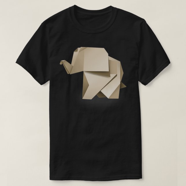Origami Elephant 23 T-Shirt (Design vorne)
