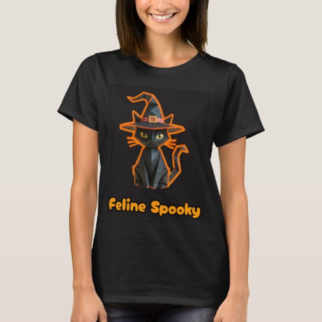 Origami Feeline Spooky T-Shirt (Vorderseite)