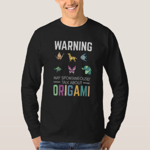 Origami Figures Sprichwort Kran für Papierfalten T-Shirt