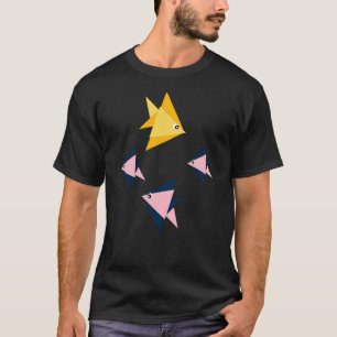 Origami-Fisch in aquatischer Symphonie T-Shirt