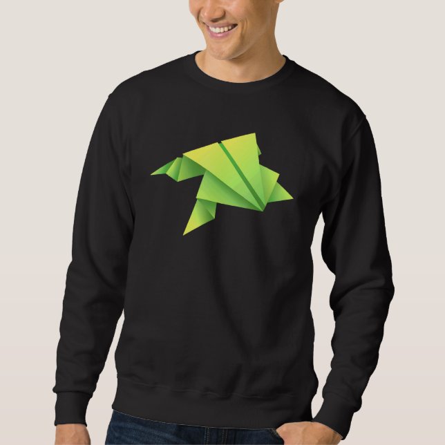 Origami Frog Sweatshirt (Vorderseite)