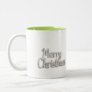 Origami Frohe Weihnachten Schrift Tasse