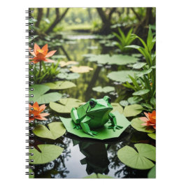 Origami Frosch-Spirale Notizblock