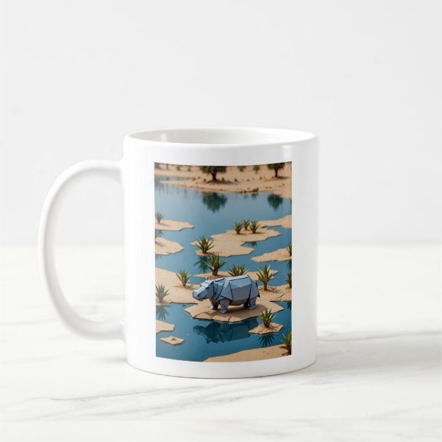 Origami hippo kaffeetasse (Links)