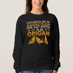 Origami ist mein Gewisshisti-Stammbuch-Ordner Sweatshirt