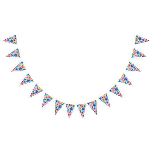 Origami Kaleidoscope Bunting Wimpelkette (Alle)