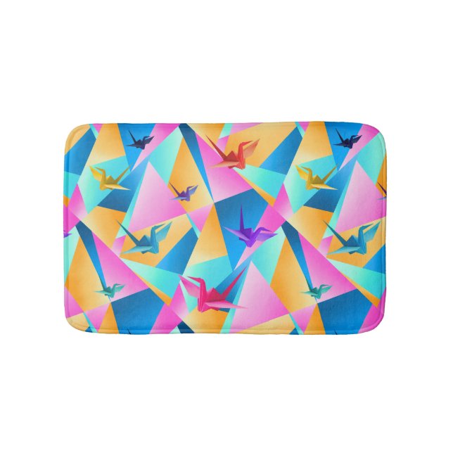 Origami Kaleidoskop Badematte (Vorderseite)