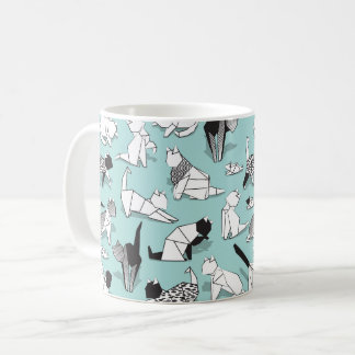 Origami kitten Freunde // geometrische Katzenrasse Kaffeetasse