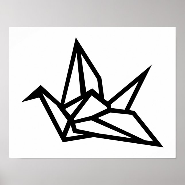 Origami-Kran Poster (Vorne)