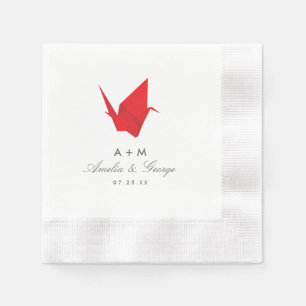 Origami-Kraniche Hochzeit Serviette