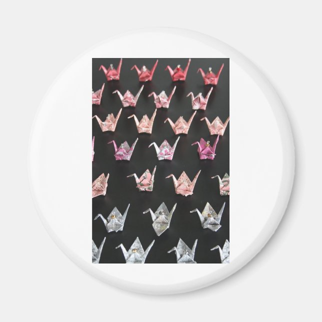 Origami-Kranschmuck Magnet (Vorne)