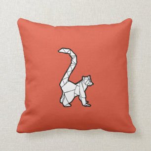 Origami Lemur-Kissen Kissen