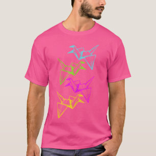 Origami Master Paper Cranes Japanisches Papierfalt T-Shirt