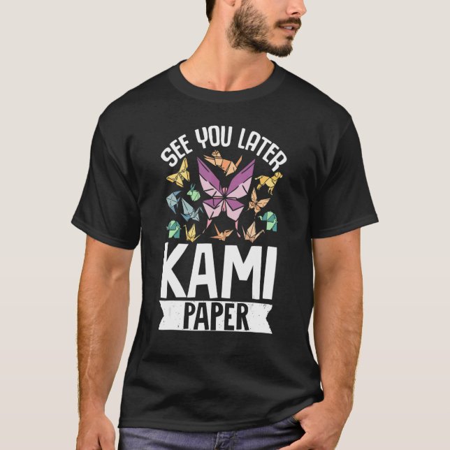Origami Master Paper Faltcrane Crane sehen Sie l T-Shirt (Vorderseite)