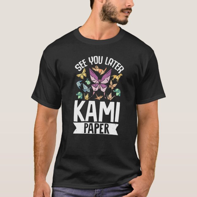 Origami Master Paper Faltcrane Crane sehen Sie l T-Shirt (Vorderseite)