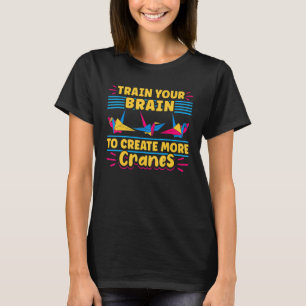 Origami-Meister Papierfaltkunst Kran Zug Sie T-Shirt